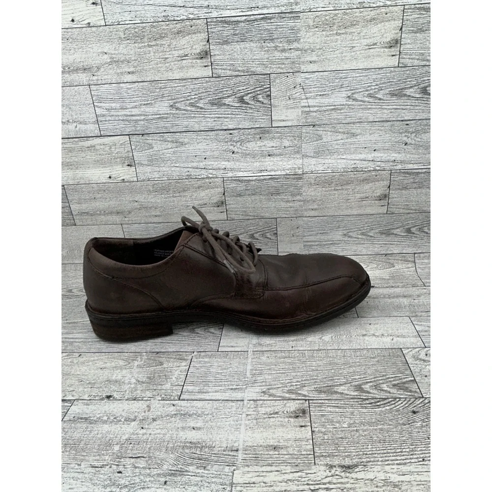 Born‎ Men H14052 Brown Leather Derby Shoes Square Toe Lace Up Oxfords Size 10M